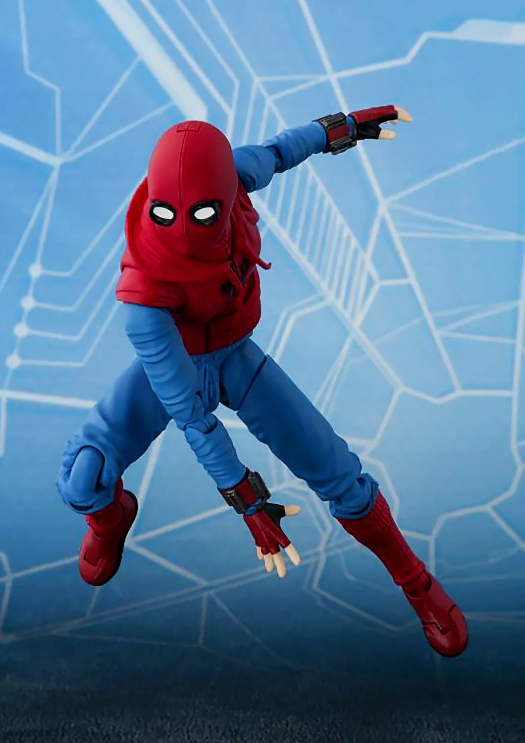 SH FIGUARTS SPIDER-MAN HOMECOMING SPIDERMAN HOME MADE SUIT VER & TAMASHII OPTION ACT WALL SET