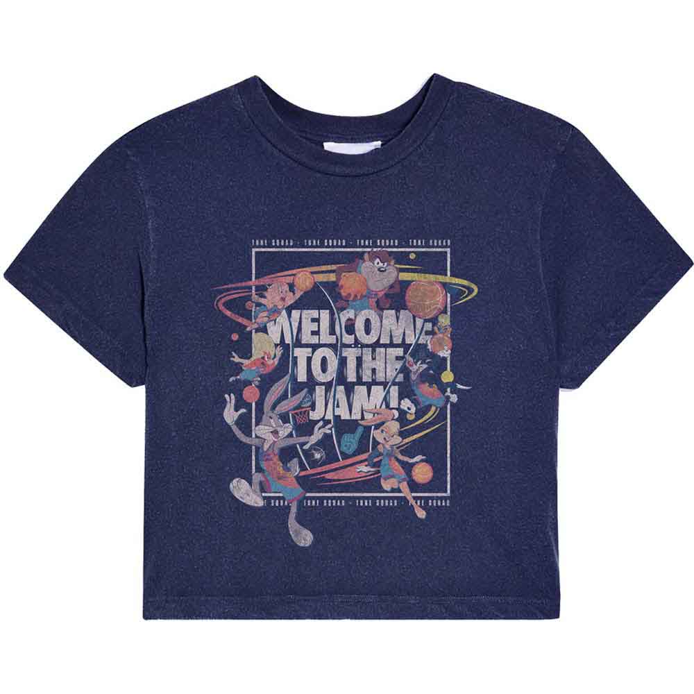 SPACE JAM LADIES SPACE JAM 2 WELCOME TO THE JAM CROPPED T-SHIRT