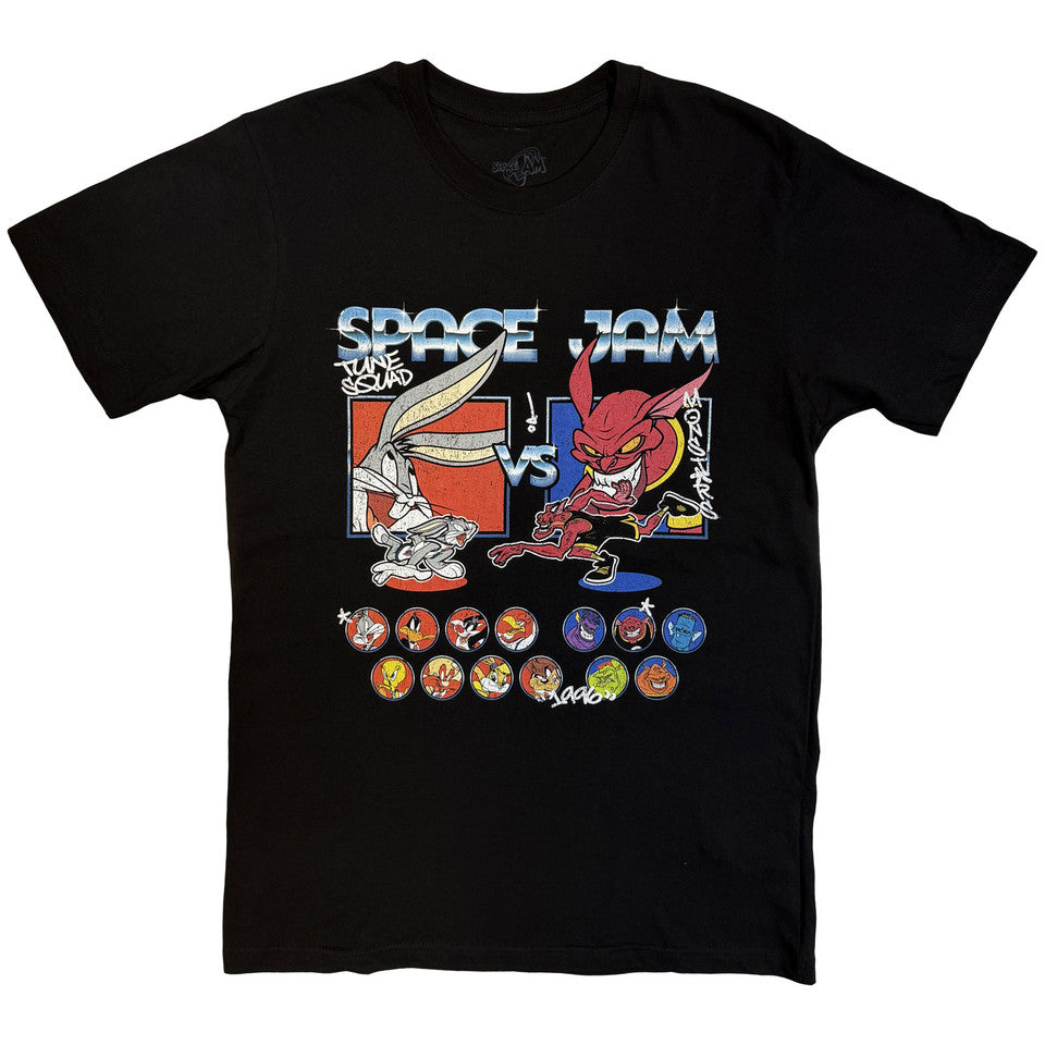 Space Jam Tune Squad vs Monstars Homage Black T-Shirt