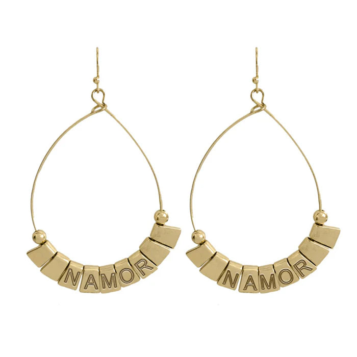 Marvel Black Panther Wakanda Forever Namor Dangle Earrings