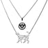 Marvel Captain Marvel Goose Silver 2 Tiered Pendant Necklace