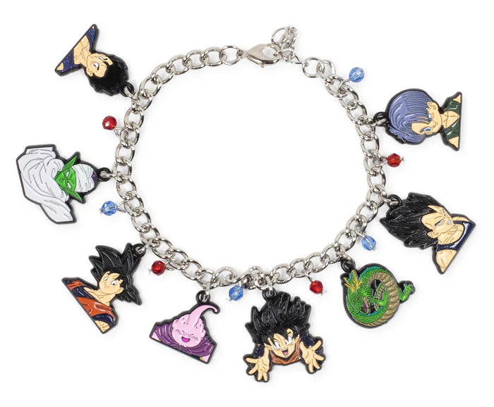 Dragon Ball Z Character Enamel Pendant Charm Bracelet