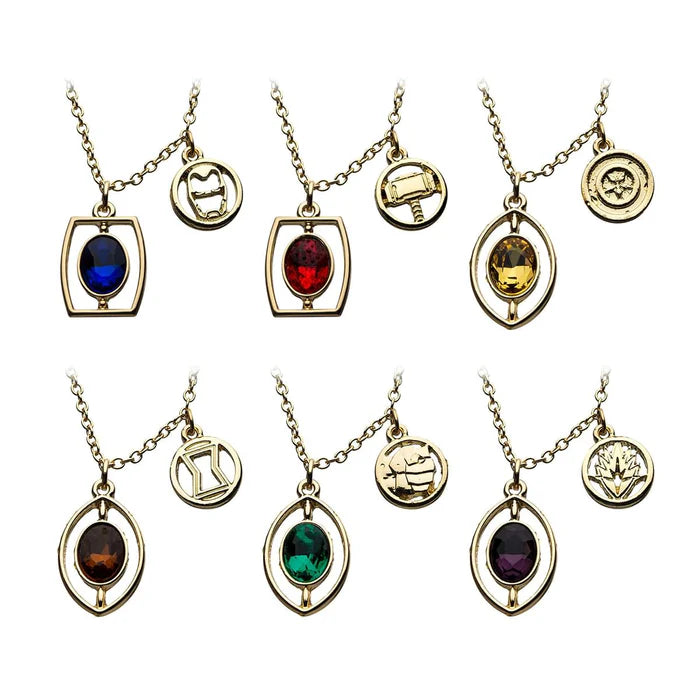 Marvel Infinity Stone Necklace Set