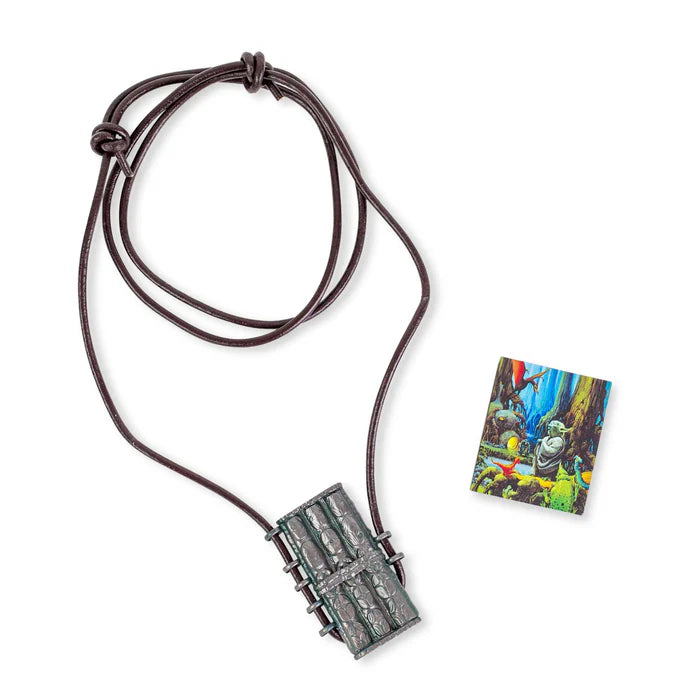 Star Wars Return of the Jedi Yoda Blissl Necklace Replica & Enamel Pin Box Set
