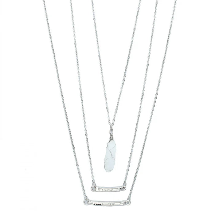 Star Wars Ashoka 3D Layered Lightsaber Necklace