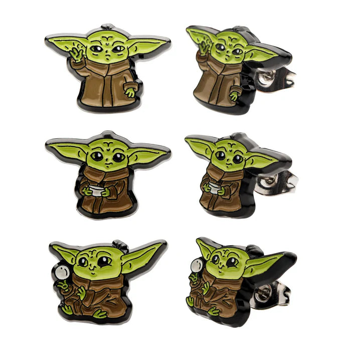 Star Wars The Mandalorian The Child Stud Earrings Set of 3