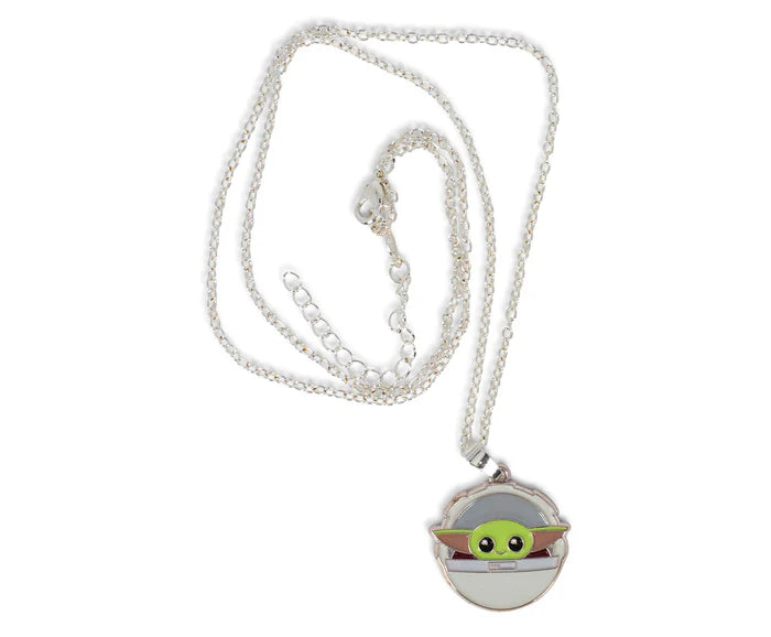 Star Wars The Mandalorian The Child 24-Inch Enamel Pendant Chain Necklace