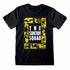 DC Suicide Squad Yellow Grid Black T-Shirt