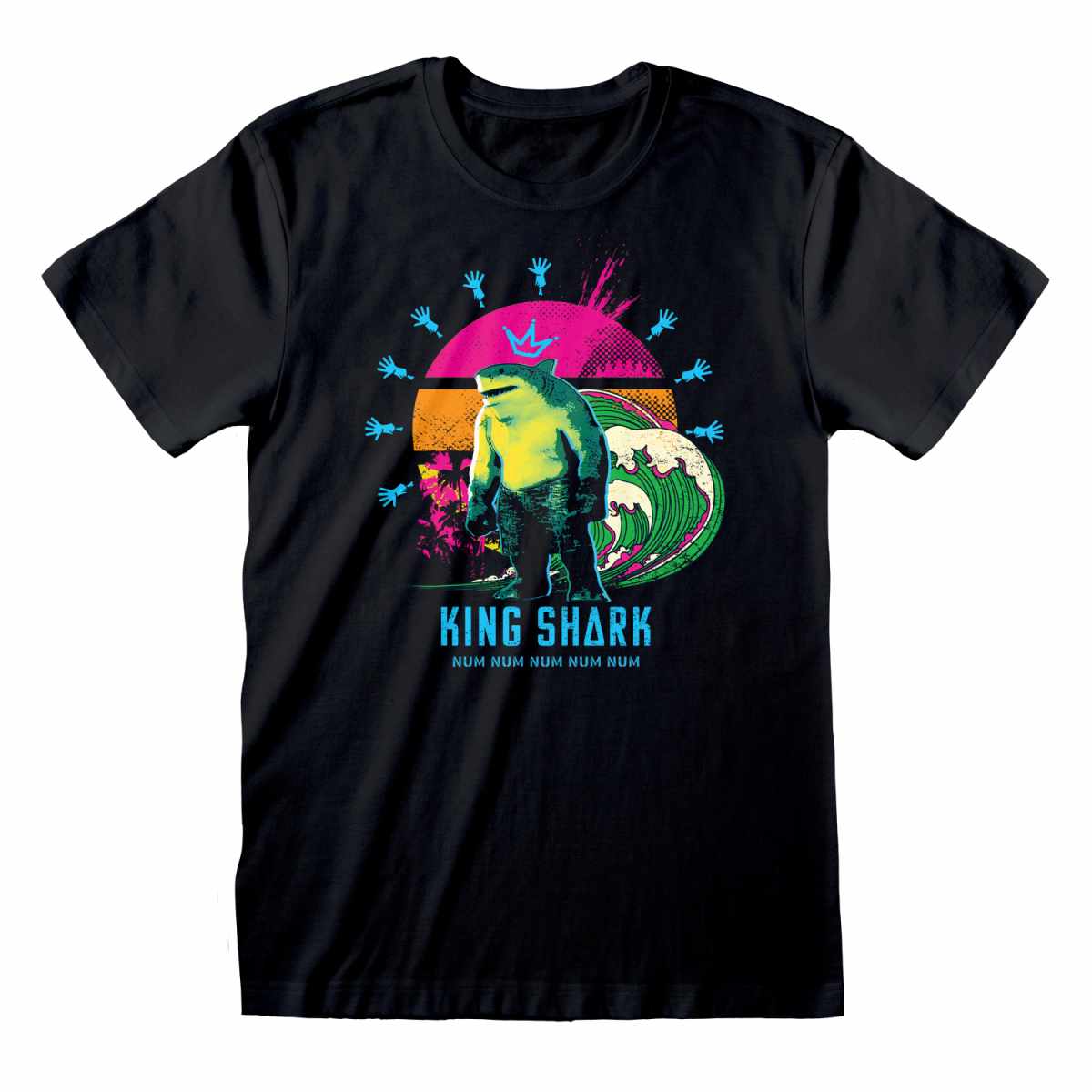 DC Suicide Squad King Shark Num Black T-Shirt