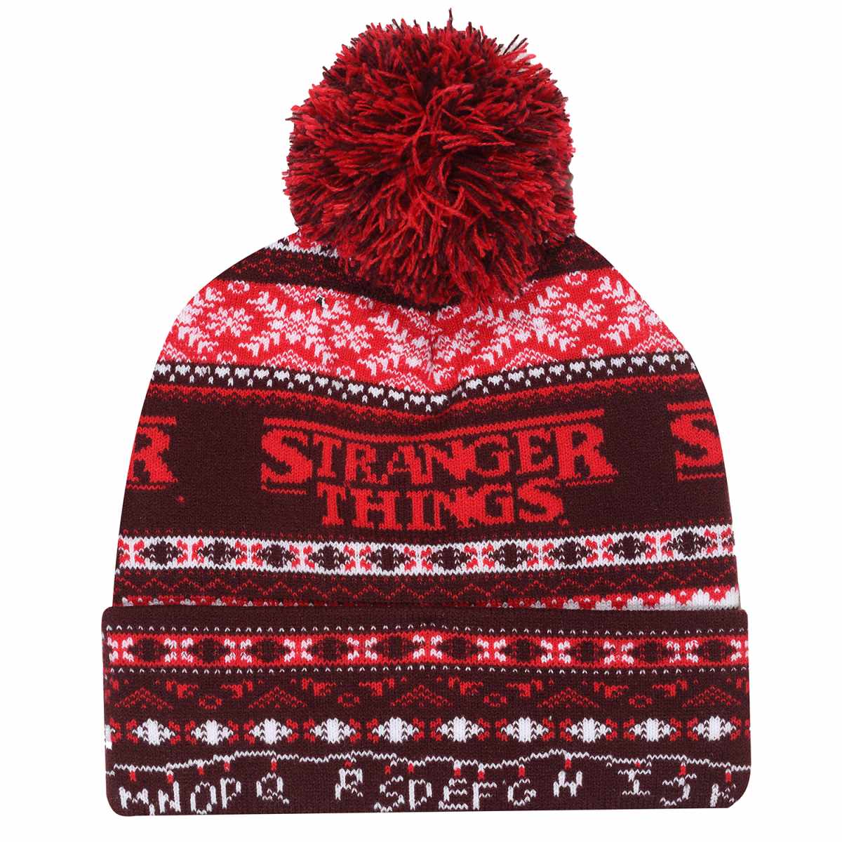 Stranger Things Fair Isle Pom Pom Beanie