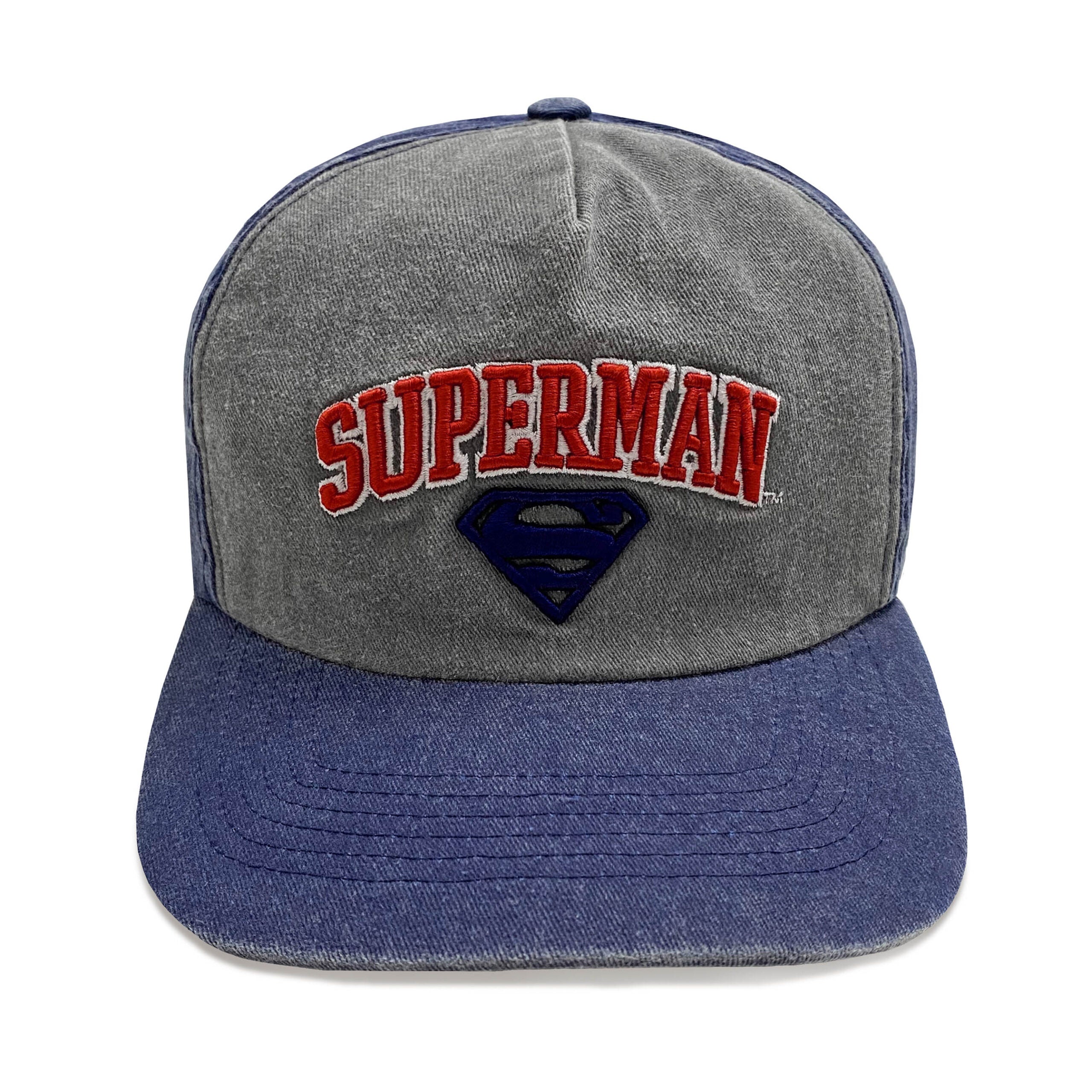 DC Comics Superman Collegiate Text Baseball Cap