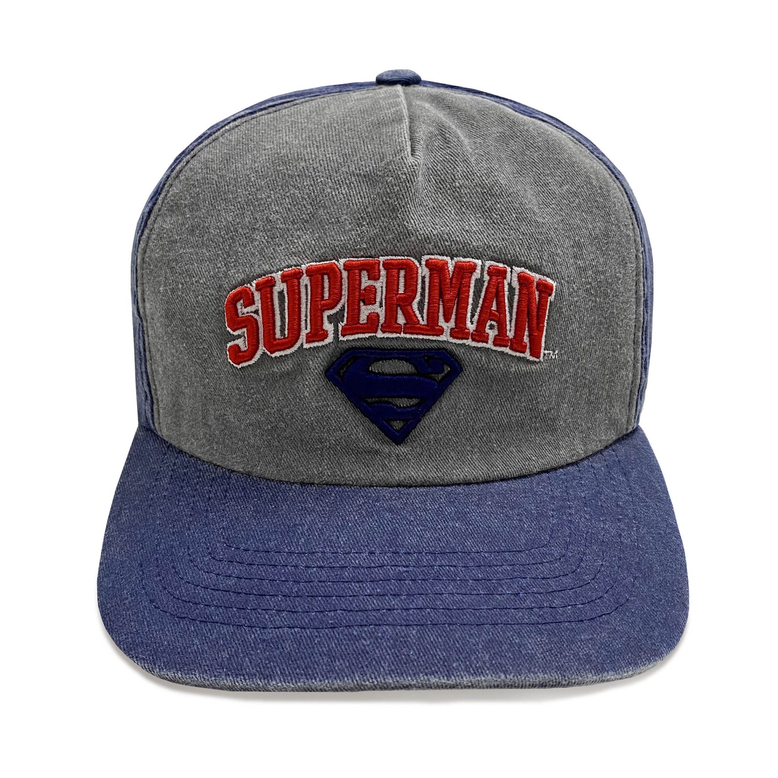 DC Comics Superman Collegiate Text Baseball Cap