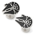 Millennium Falcon Silver Cufflinks