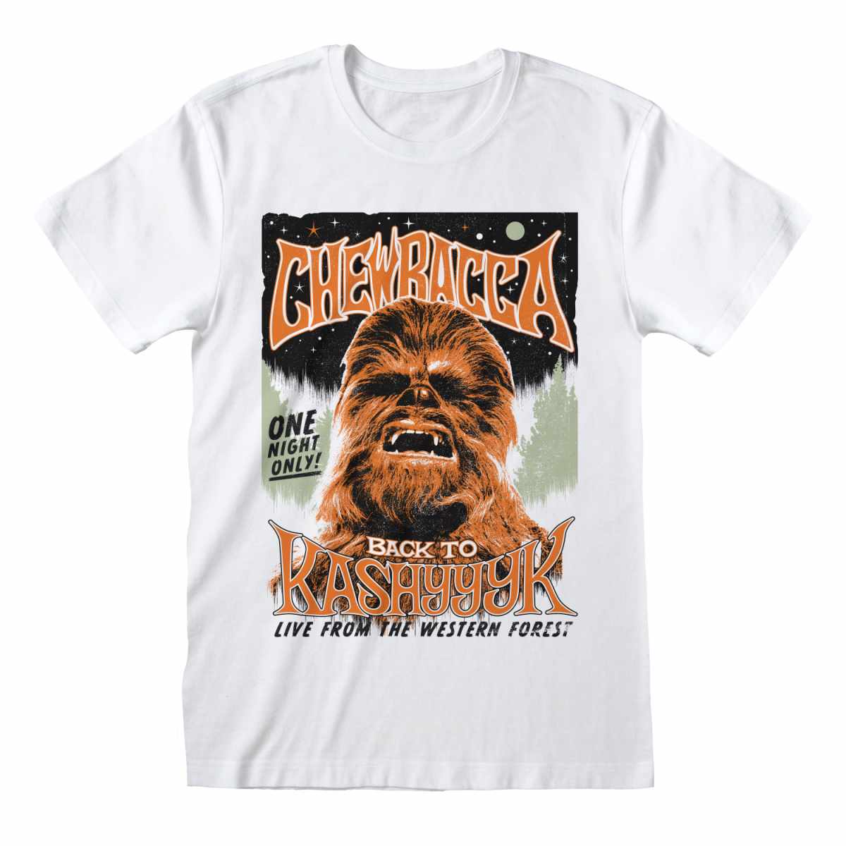 Star Wars Chewbacca Poster White T-Shirt