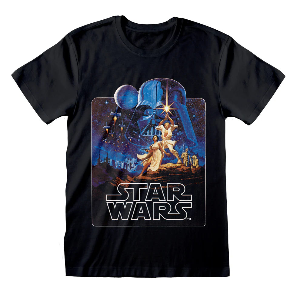 Star Wars Classic Hand Drawn Poster T-Shirt