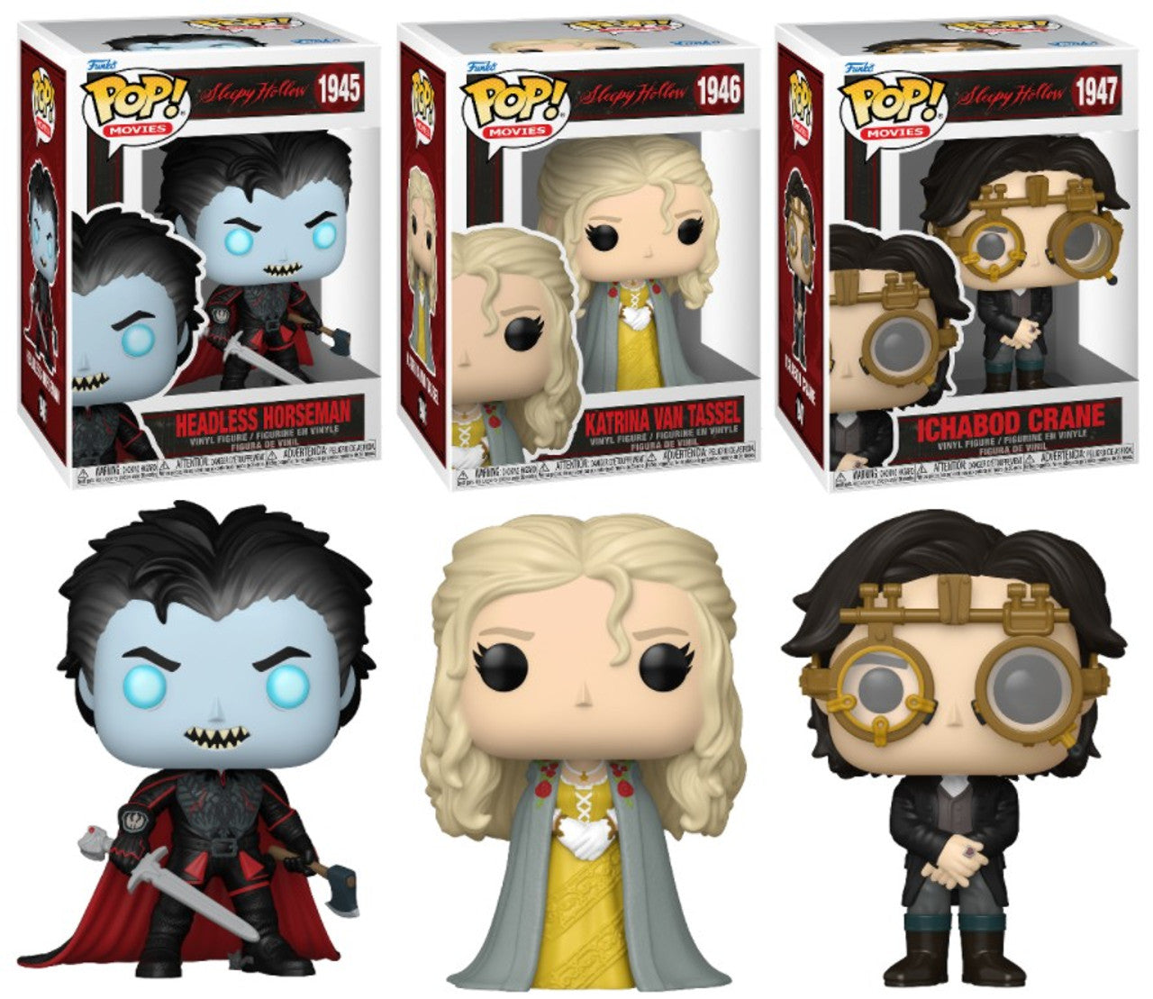 Pop! Movies Complete Set 3 Sleepy Hollow