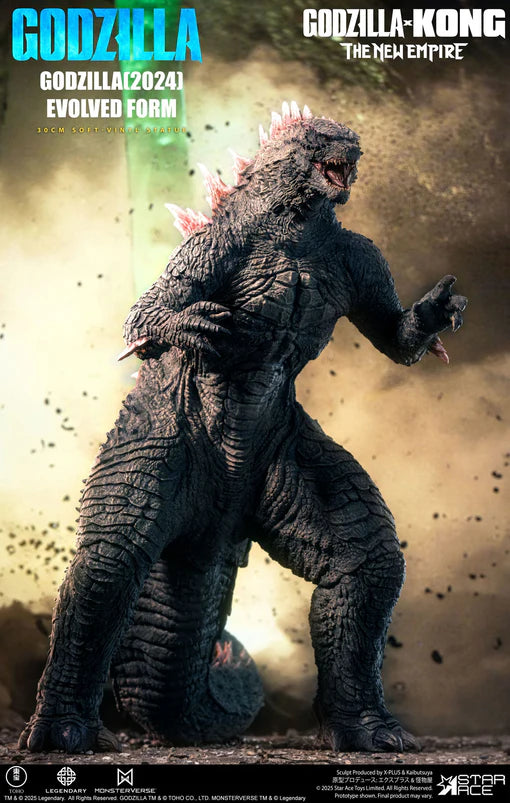 Godzilla vs Kong The New Empire Godzilla 2024 Evolved Deluxe Version Soft Vinyl Statue