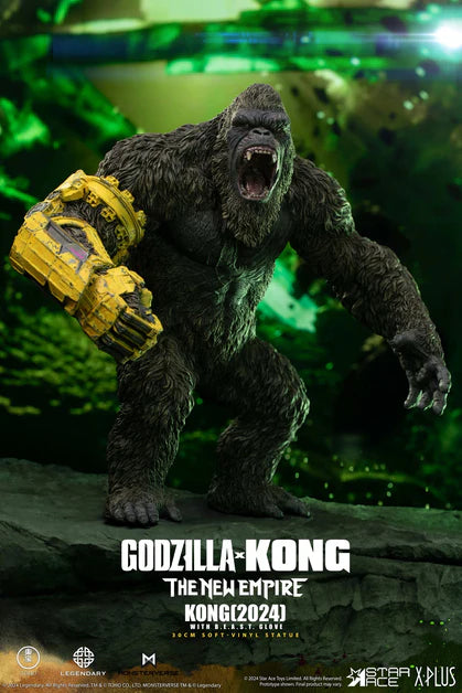 Godzilla vs Kong The New Empire Kong with B.E.A.S.T. Glove Soft Vinyl Statue