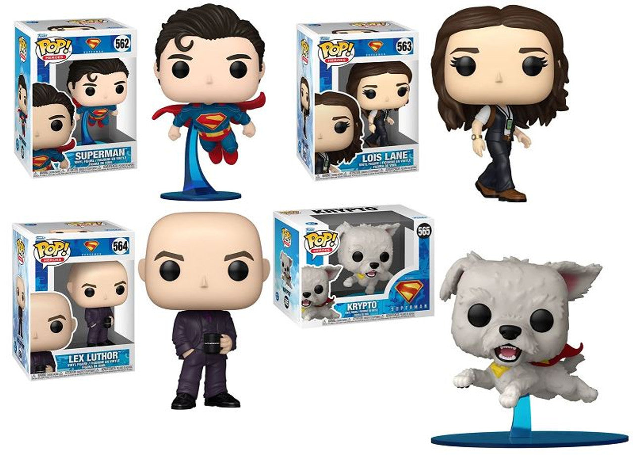 Pop! Complete Set 4 Superman 2025 Movie