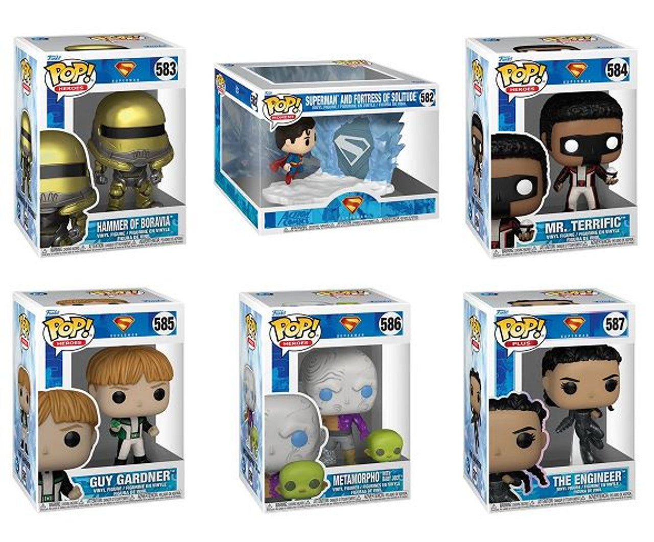 Pop! Series 2 Complete Set 6 Superman 2025 Movie