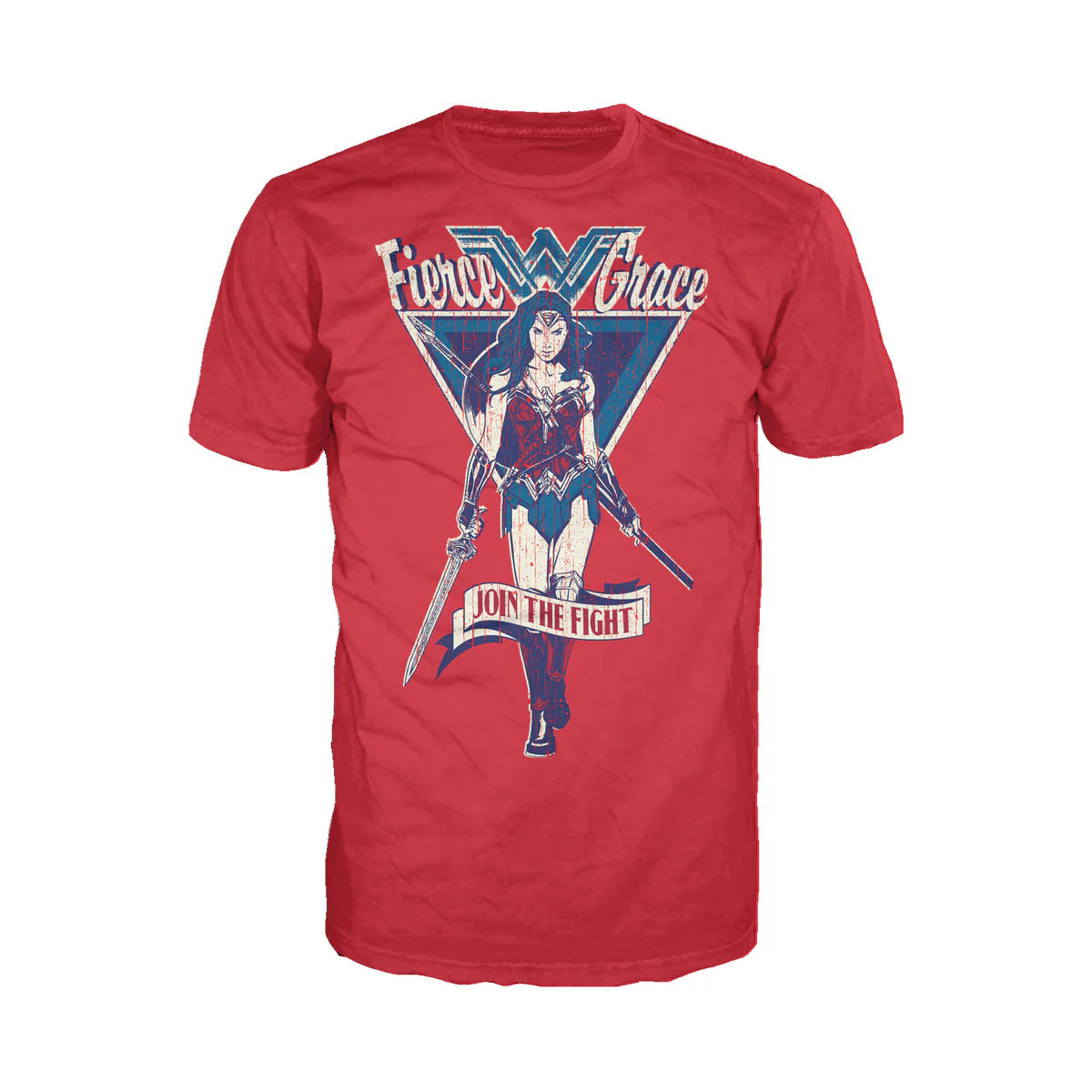 DC Wonder Woman Triangle Fierce Official Men's T-shirt