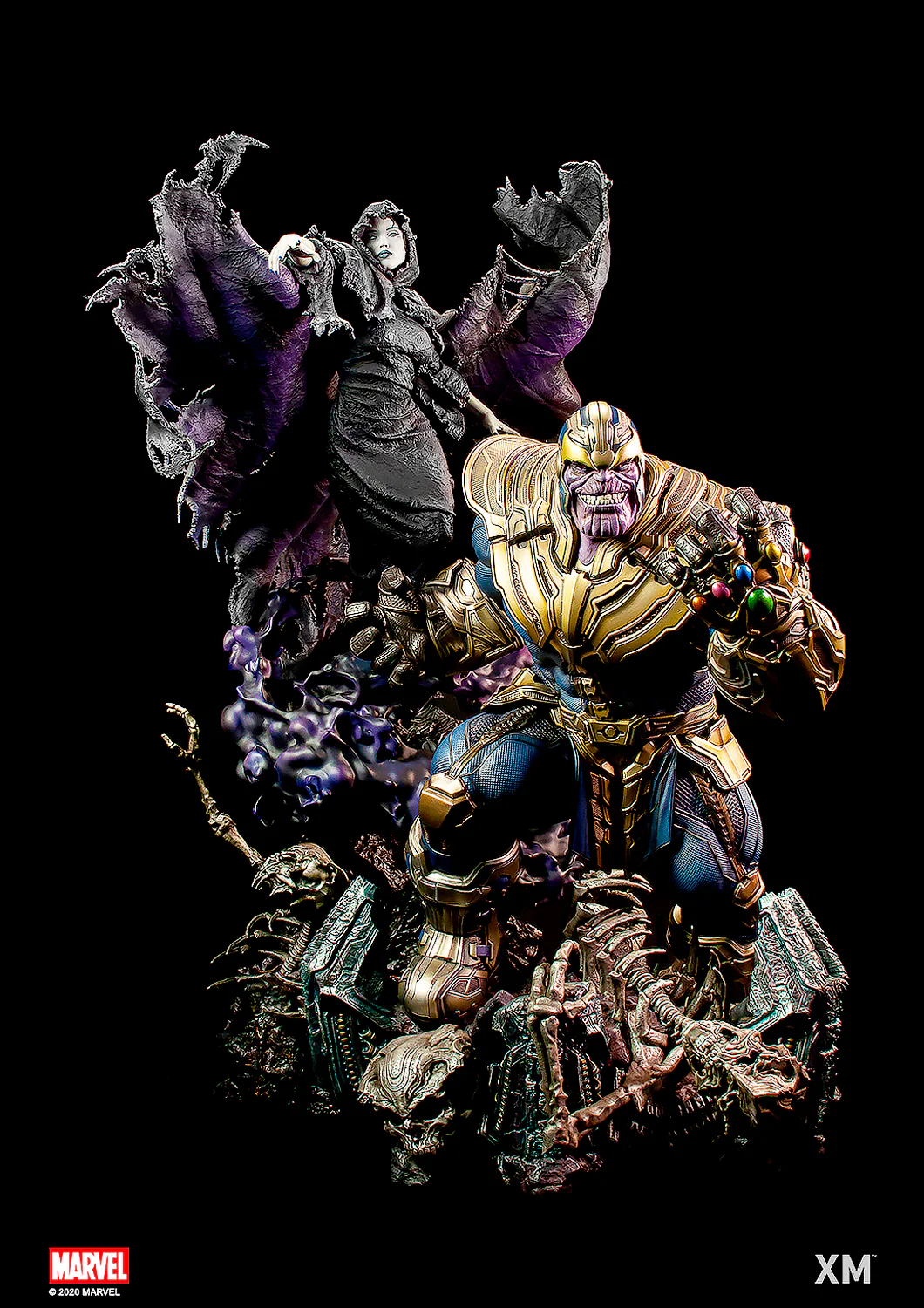 MARVEL THANOS WITH LADY DEATH 1/4 SCALE
