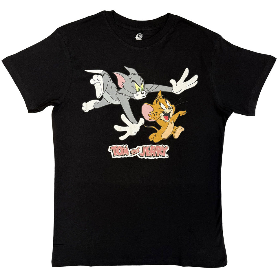 Tom & Jerry Chase Black T-Shirt