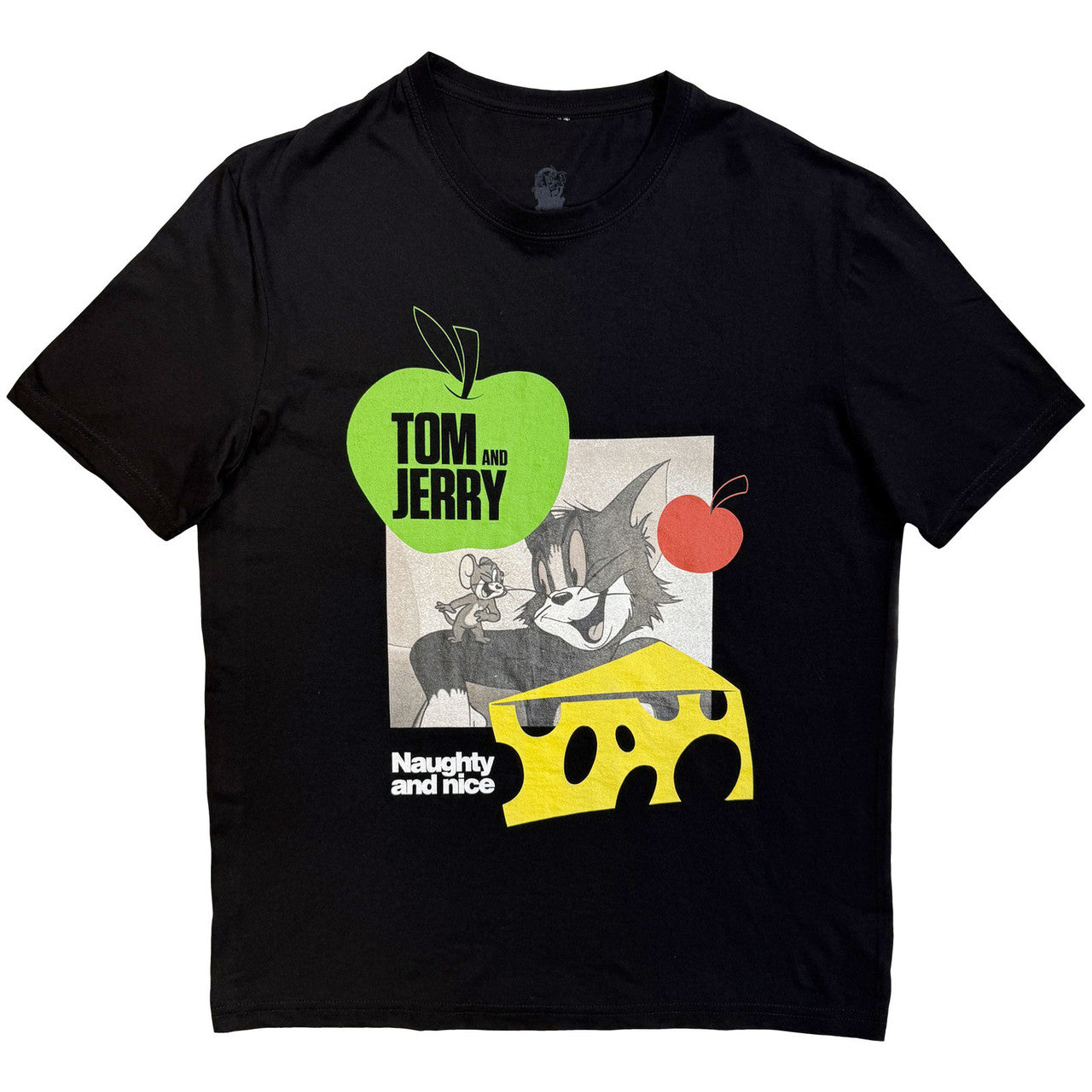 Tom & Jerry Naughty & Nice Black T-Shirt