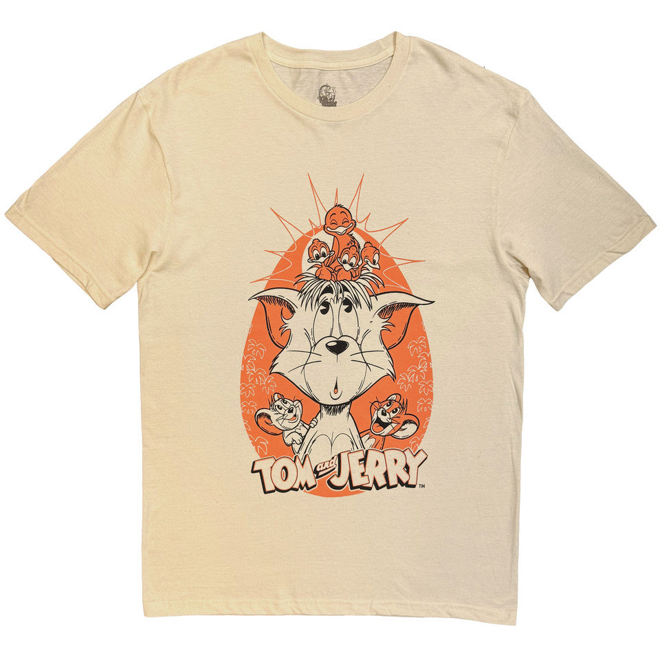 Tom & Jerry Tom Bird Nest Natural T-Shirt