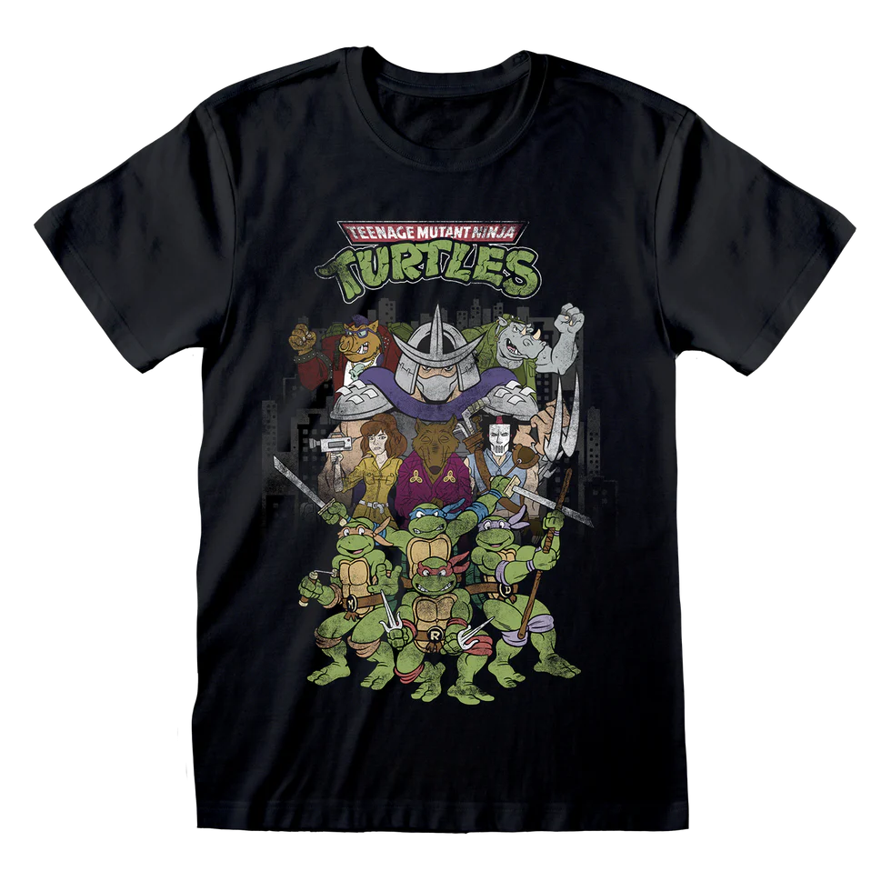 TEENAGE MUTANT NINJA TURTLES RETRO CARTOON POSTER T-SHIRT