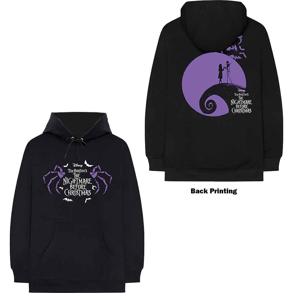 THE NIGHTMARE BEFORE CHRISTMAS MOONLIGHT BACK PRINT PULLOVER HOODIE