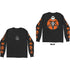 THE NIGHTMARE BEFORE CHRISTMAS ALL CHARACTERS ORANGE BACK & SLEEVE PRINT LONG SLEEVE T-SHIRT