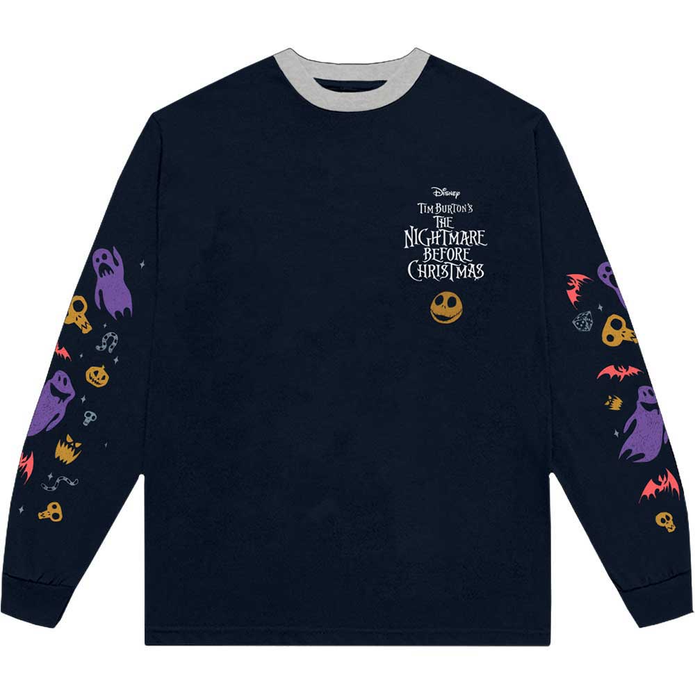 THE NIGHTMARE BEFORE CHRISTMAS GHOULS EMBELLISHED LONG SLEEVE T-SHIRT