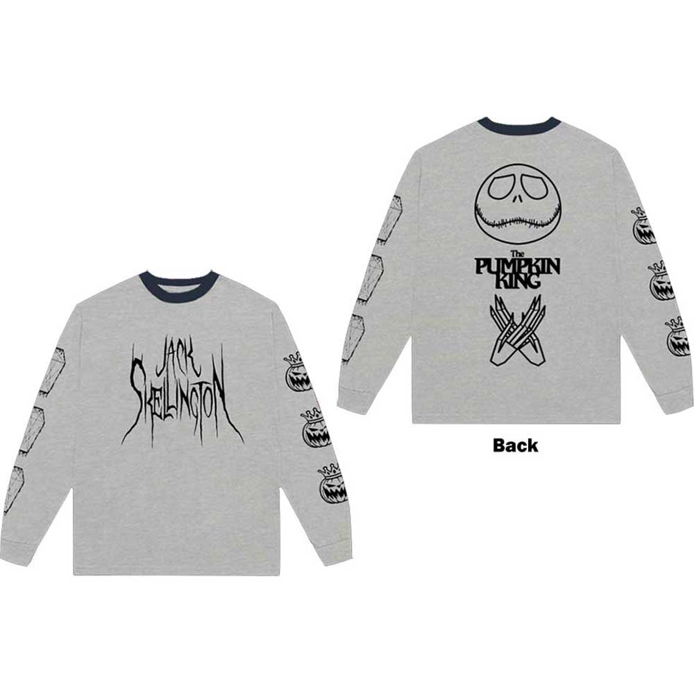 THE NIGHTMARE BEFORE CHRISTMAS PUMPKIN KING BACK PRINT LONG SLEEVE T-SHIRT