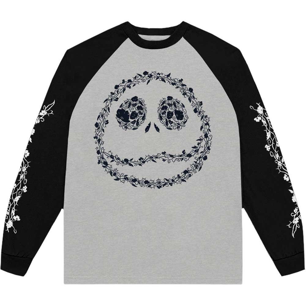 THE NIGHTMARE BEFORE CHRISTMAS FLORAL JACK EMBELLISHED T-SHIRT