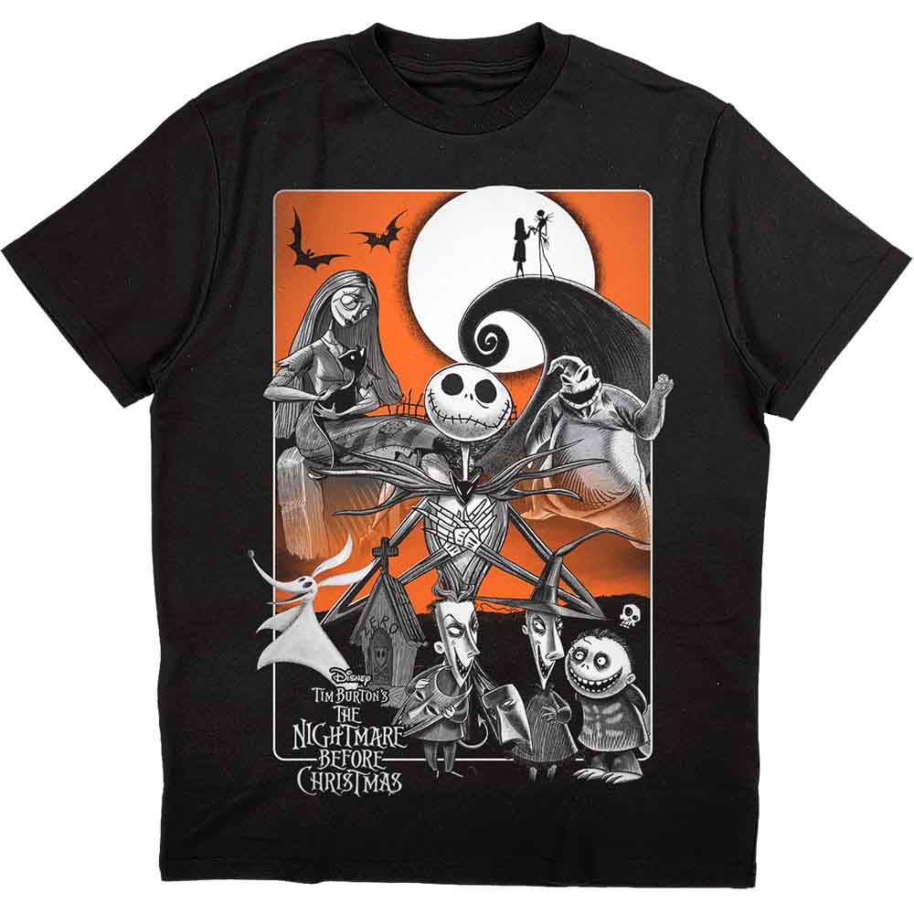 THE NIGHTMARE BEFORE CHRISTMAS ORANGE MOON T-SHIRT