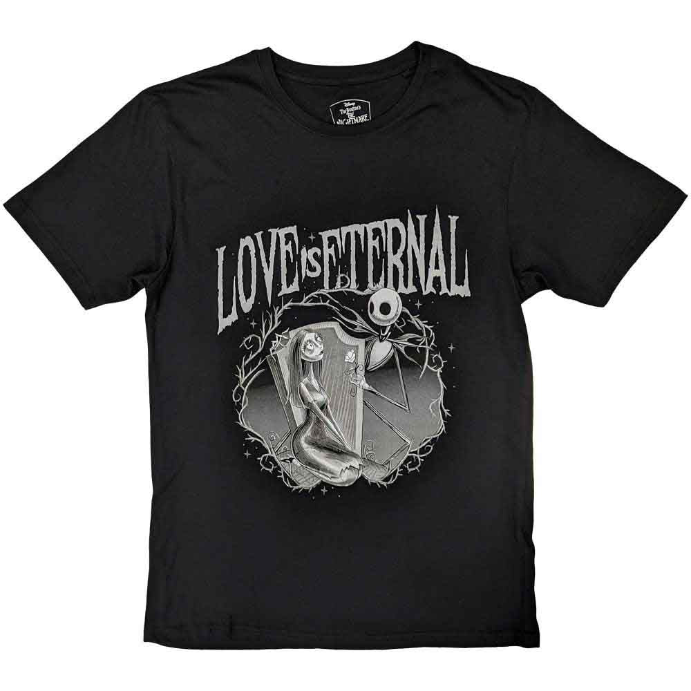 THE NIGHTMARE BEFORE CHRISTMAS JACK & SALLY LOVE IS ETERNAL T-SHIRT