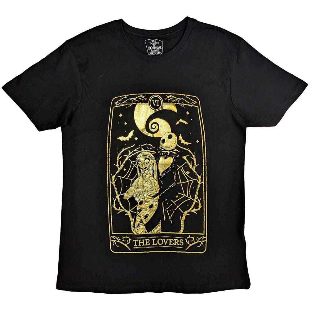 THE NIGHTMARE BEFORE CHRISTMAS JACK & SALLY LOVERS EMBELLISHED T-SHIRT