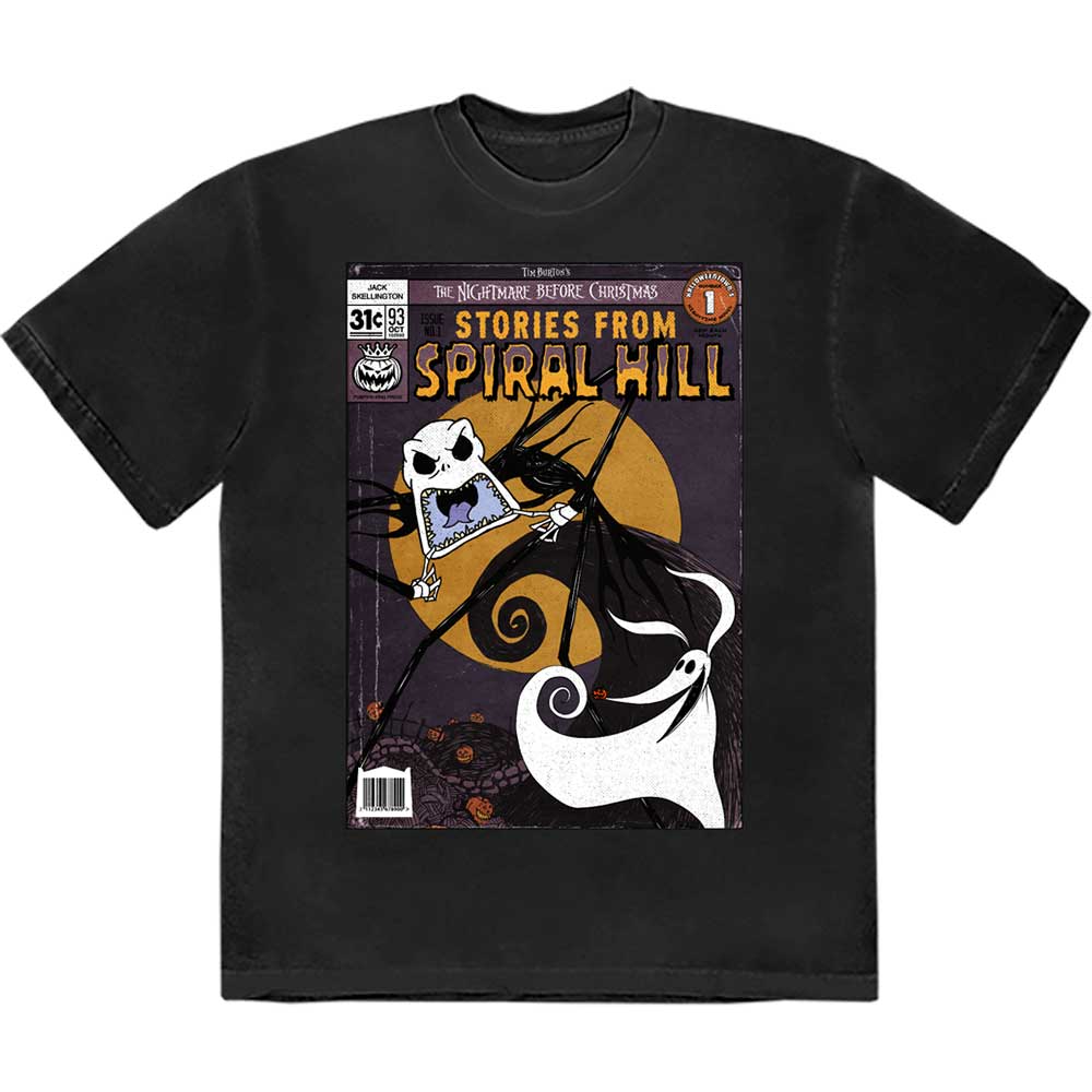 THE NIGHTMARE BEFORE CHRISTMAS SPIRAL HILL JACK T-SHIRT