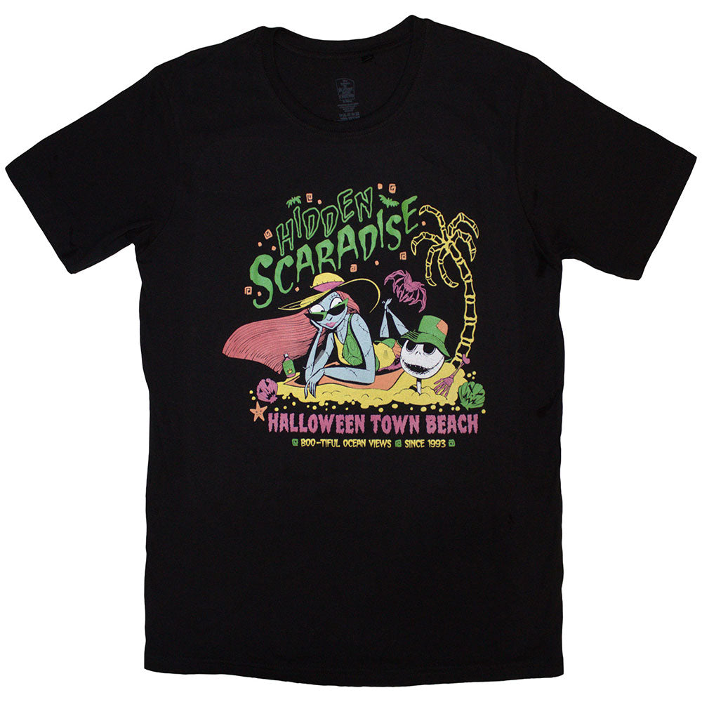 The Nightmare Before Christmas Hidden Scaradise Black T-Shirt