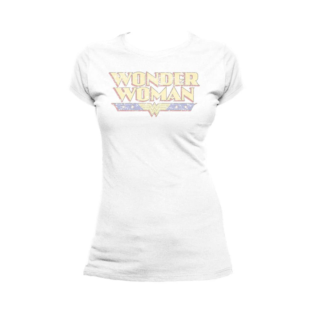 DC Comics Wonder Woman Logo Vintage Official Women's T-shirt
