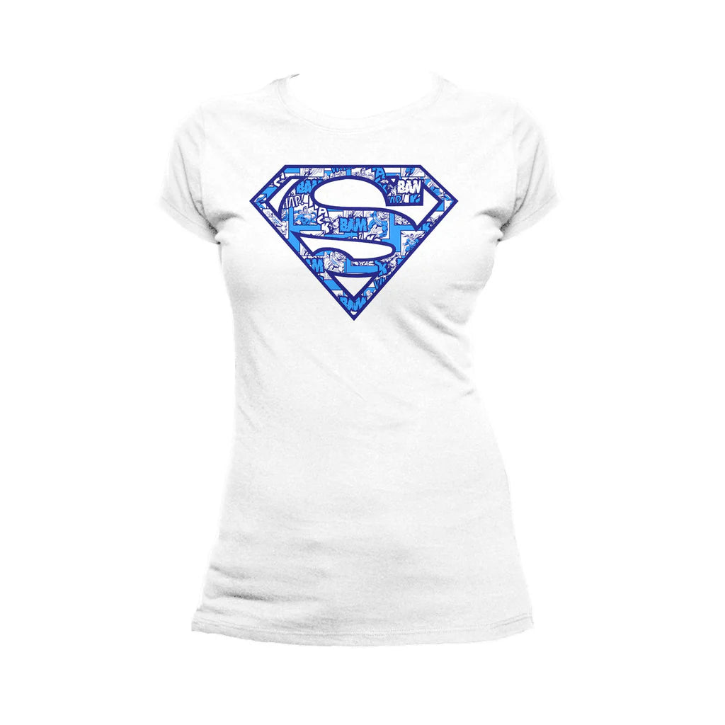 DC Comics Superman Logo Collage Official Women's T-shirt