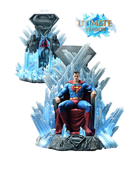 PRIME 1 STUDIO DC SUPERMAN FORTRESS OF SOLITUDE ON THRONE 1/4 SCALE