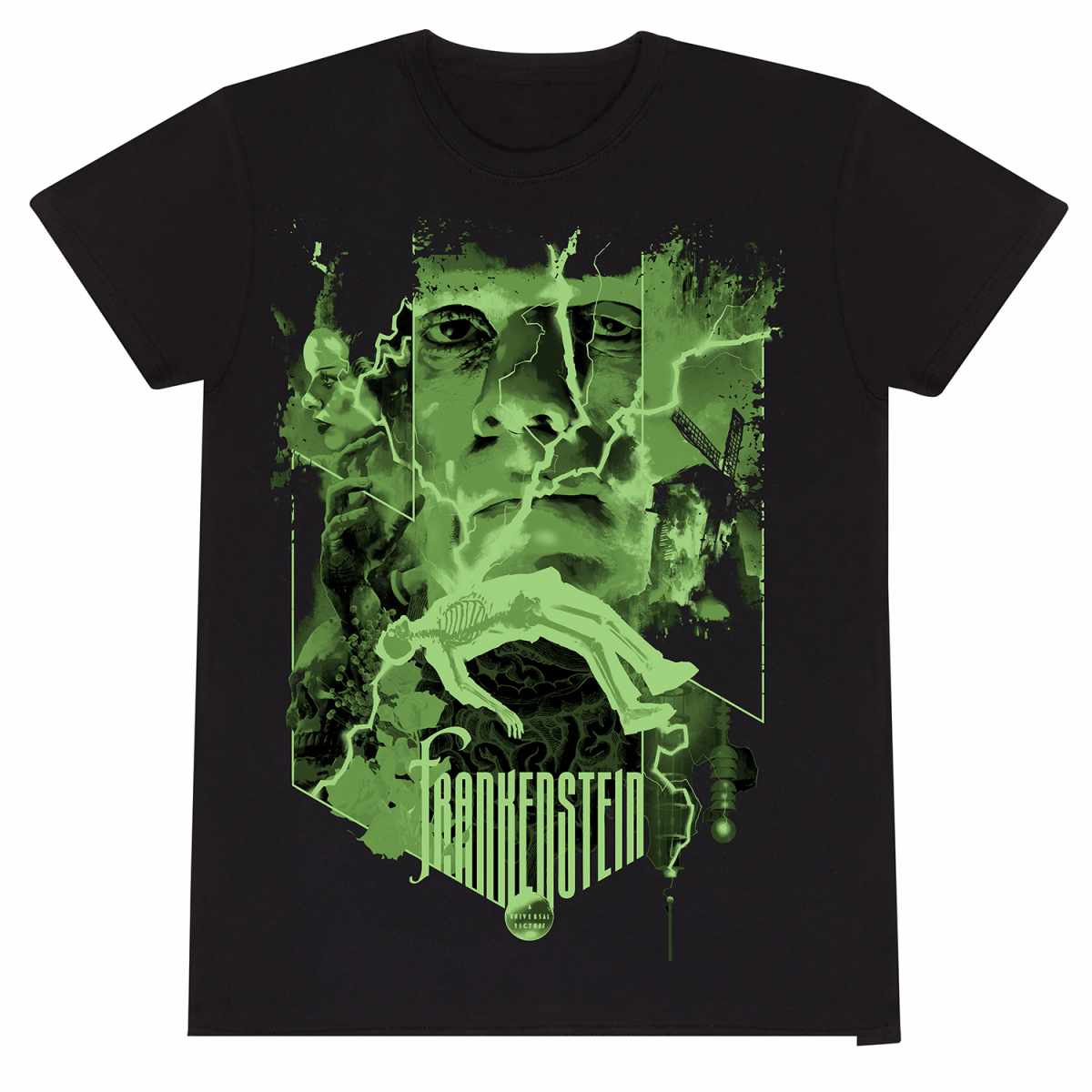 Universal Monsters Frankenstein Green T-Shirt