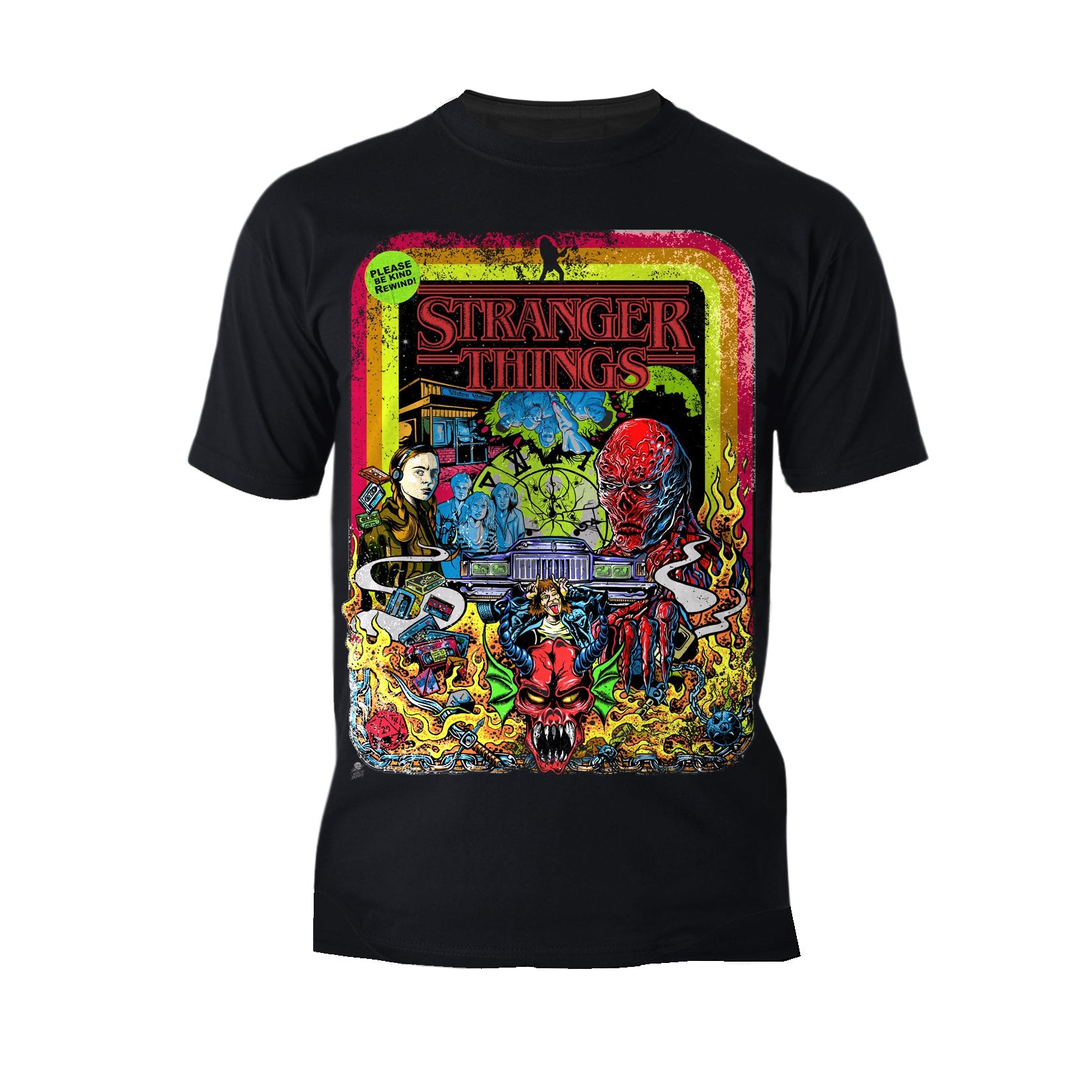 Stranger Things Comic The Party Vecna Battle Official Men's T-Shirt