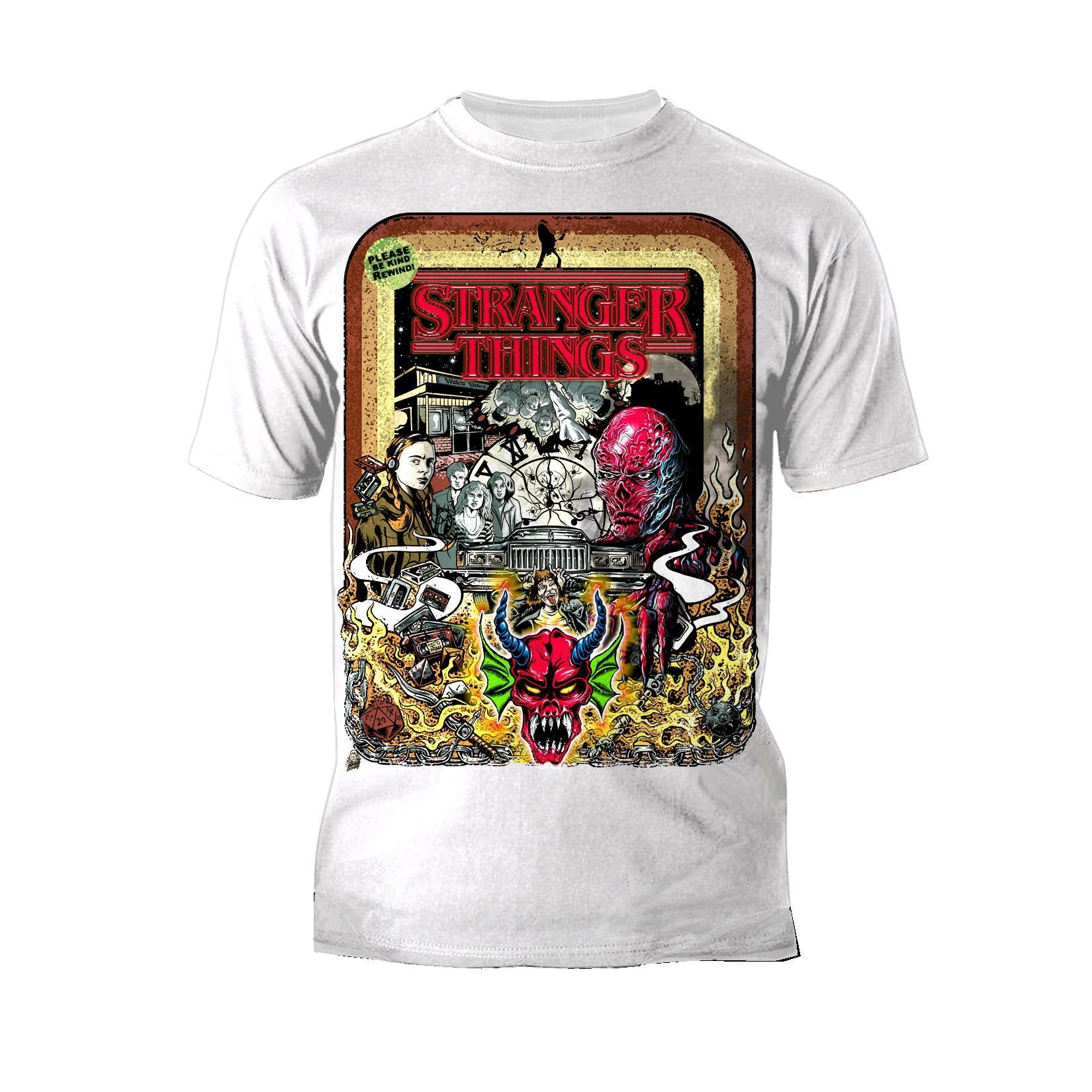 Stranger Things Comic The Party Vecna Vintage Official Men's T-Shirt