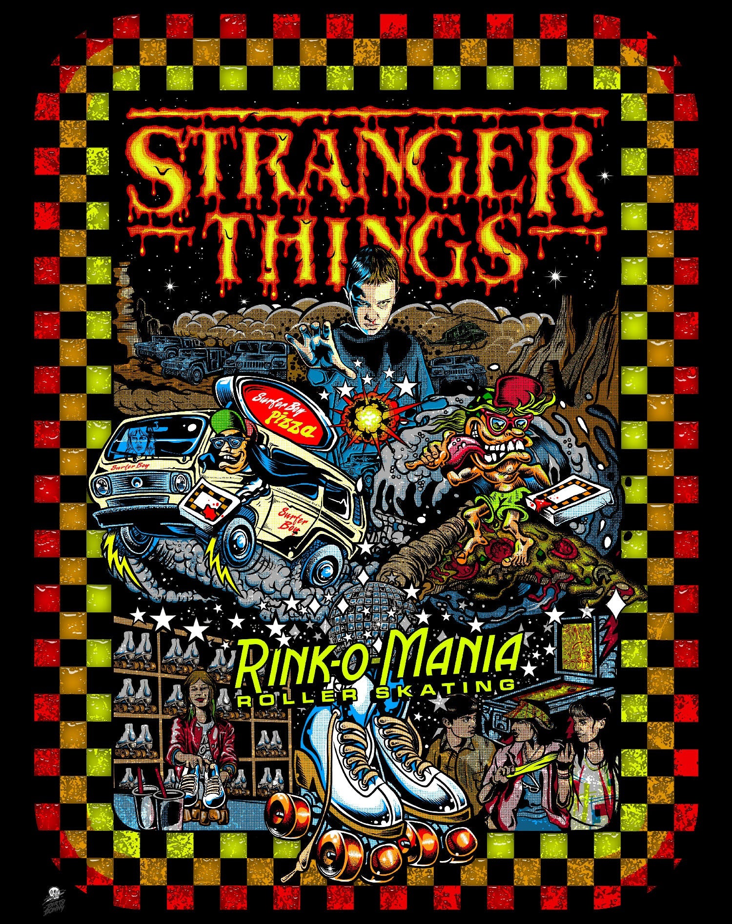 Stranger Things Comic The Party Vecna Vintage Official Men's T-Shirt