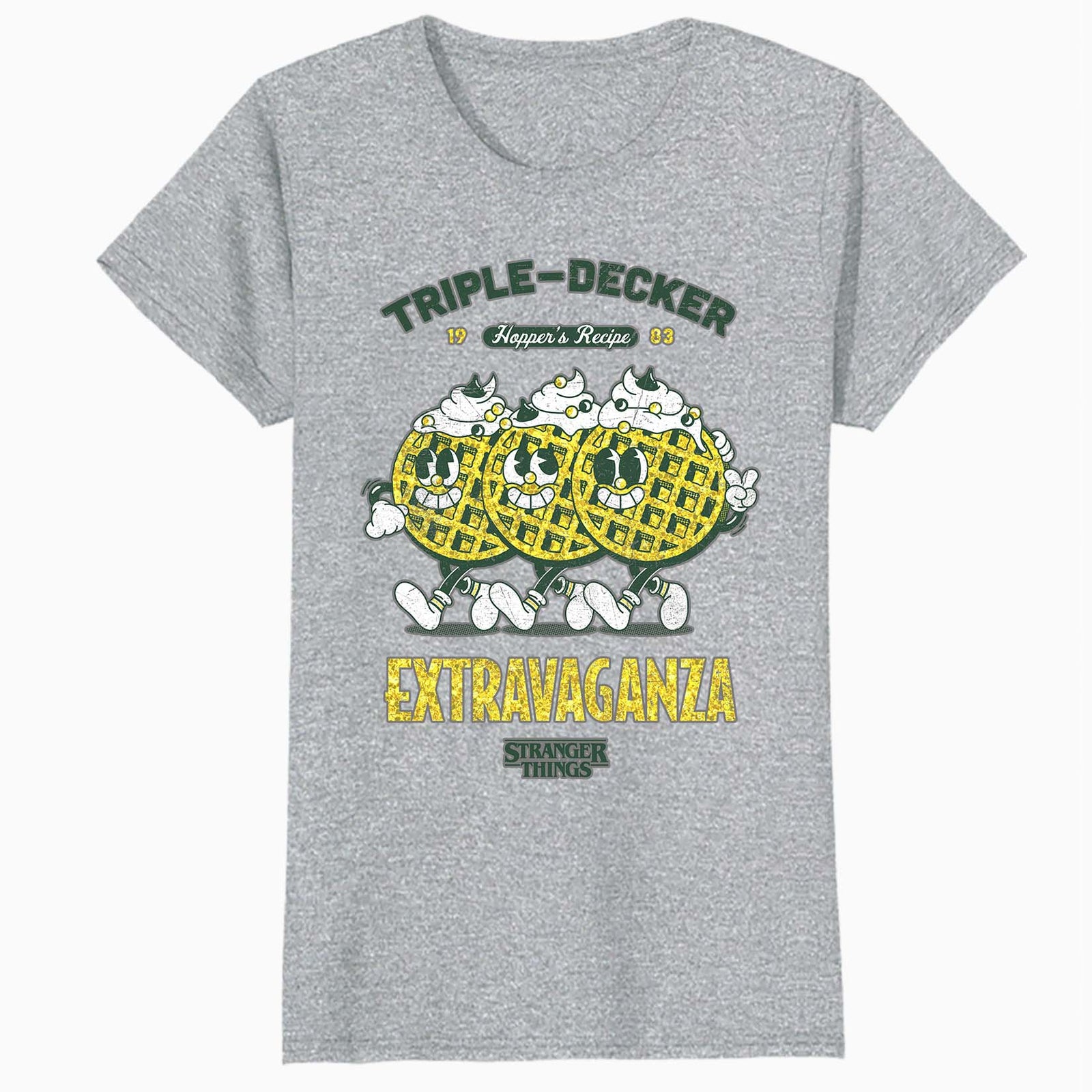 Stranger Things Scoops Ahoy Hopper Triple Retro Vintage 80s Official Women's SKINNY FIT T-Shirt