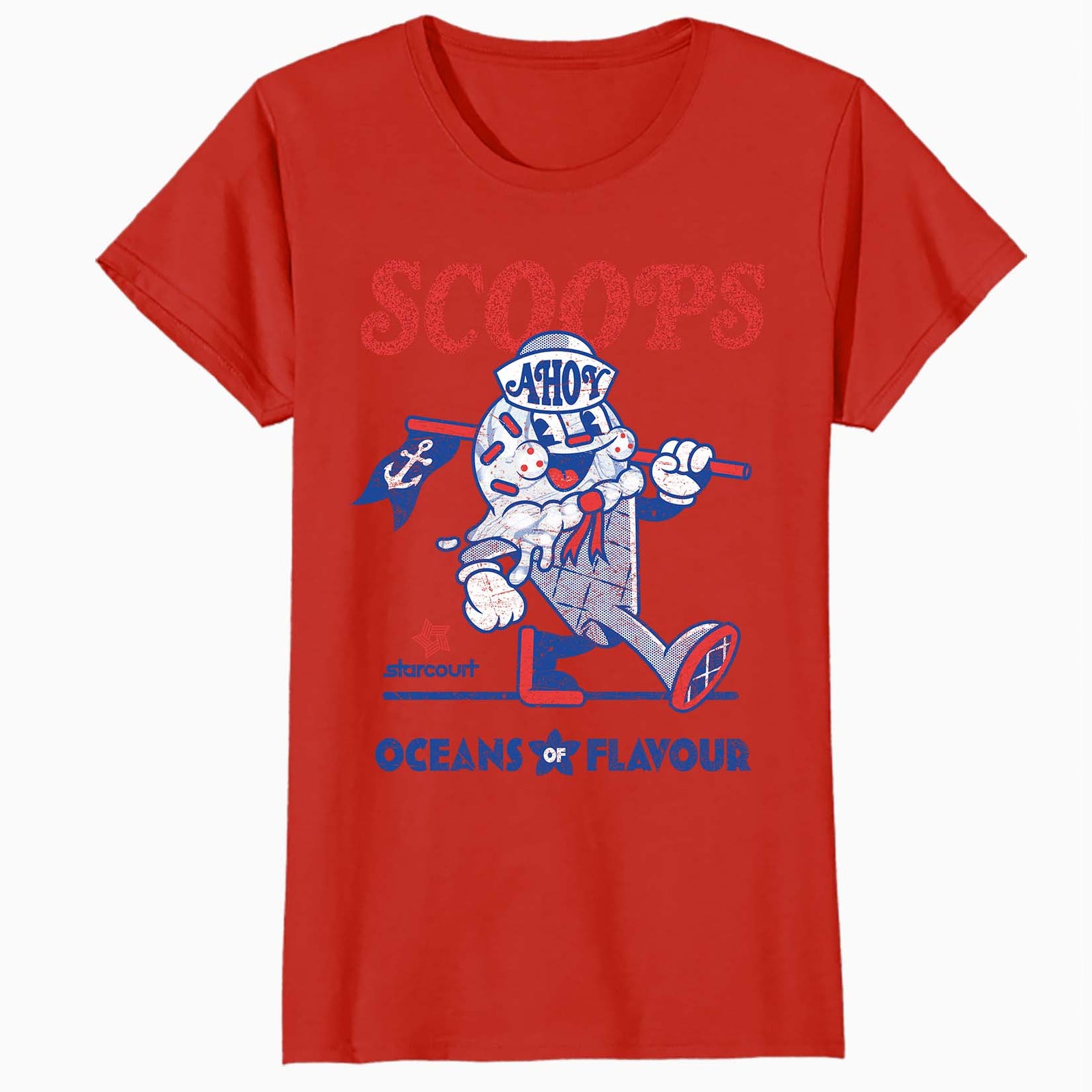 Stranger Things Scoops Ahoy Ice Cream Mascot Starcourt Retro Official Women's SKINNY FIT T-Shirt