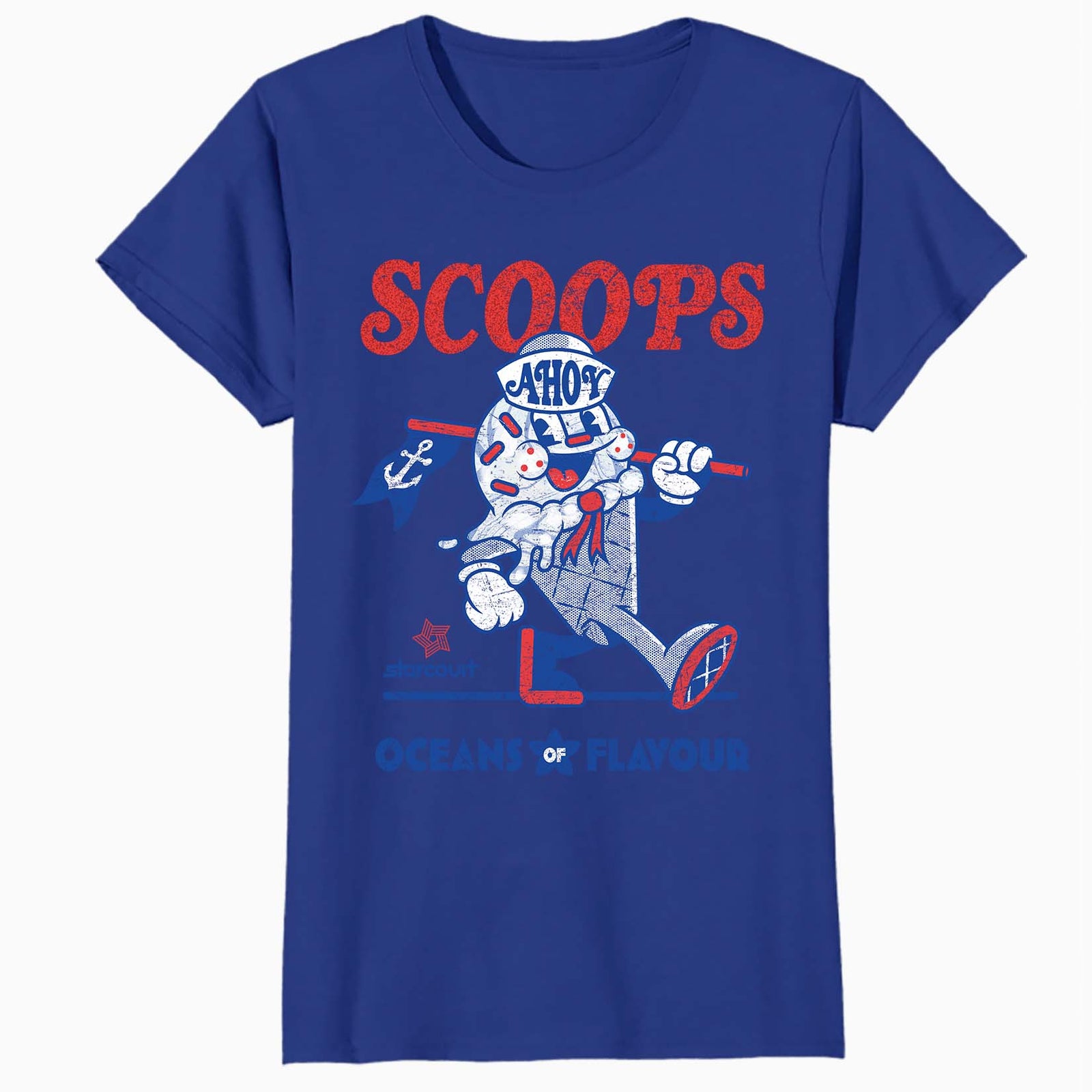 Stranger Things Scoops Ahoy Ice Cream Mascot Starcourt Retro Official Women's SKINNY FIT T-Shirt